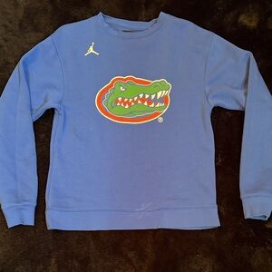Jordan Blue Gator Logo Crewneck Sweater